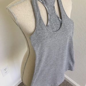Lulu Lemon grey stripe tank